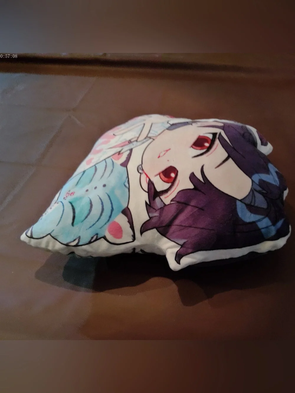 Anime Character Decorative Throw Pillow in Purple, Pink, Blue